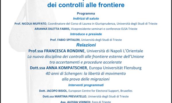 La nuova disciplina dell'Unione dei controlli alle frontiere.